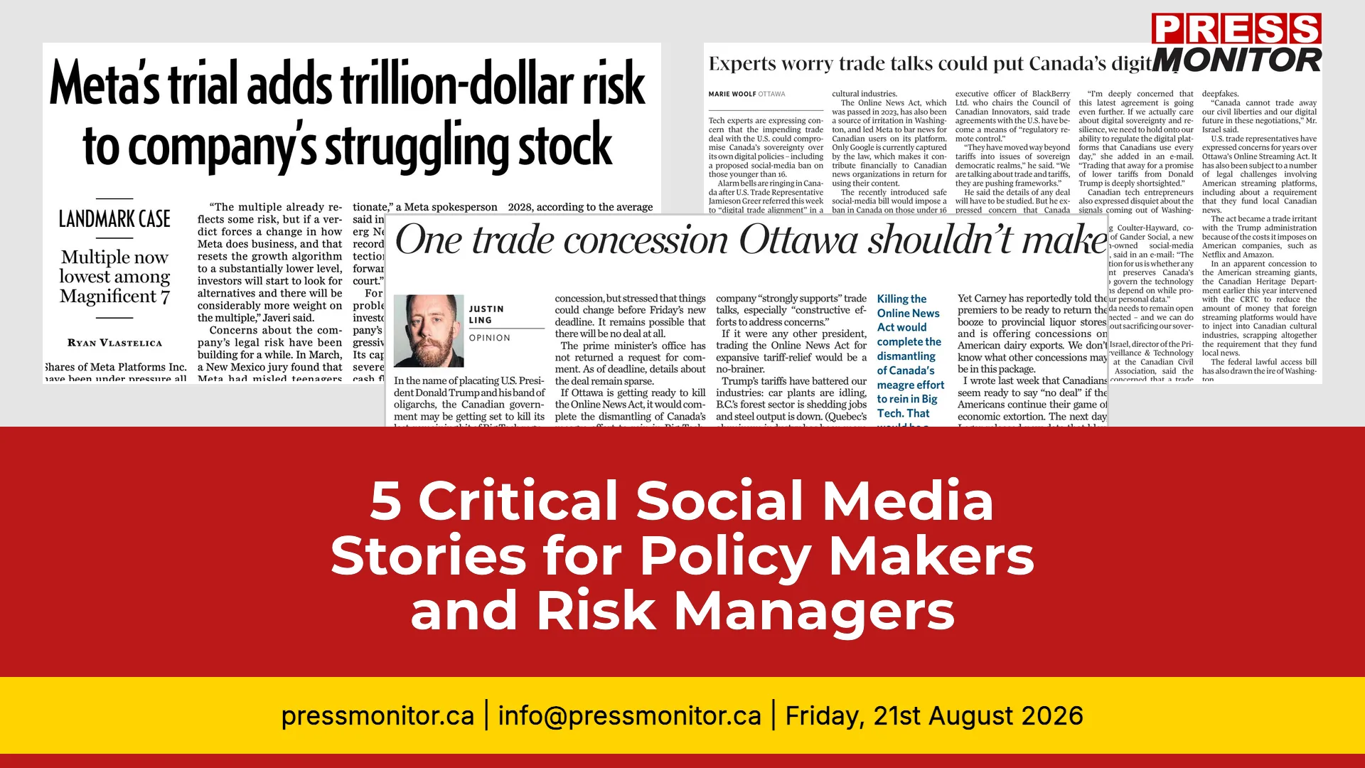 5 Critical Social Media Stories for Policy Makers and Risk Managers