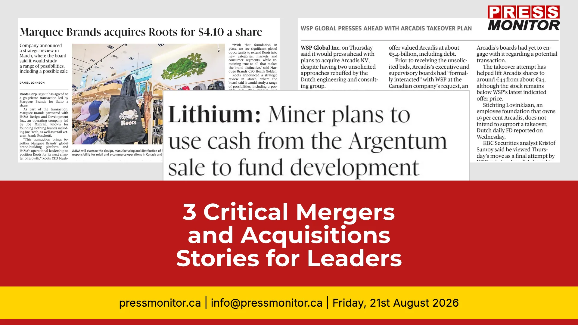 3 Critical Mergers & Acquisitions Stories for Corporate Leaders