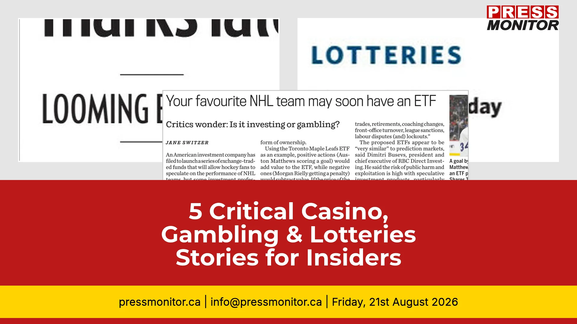 5 Critical Casino, Gambling & Lotteries Stories for Industry Insiders