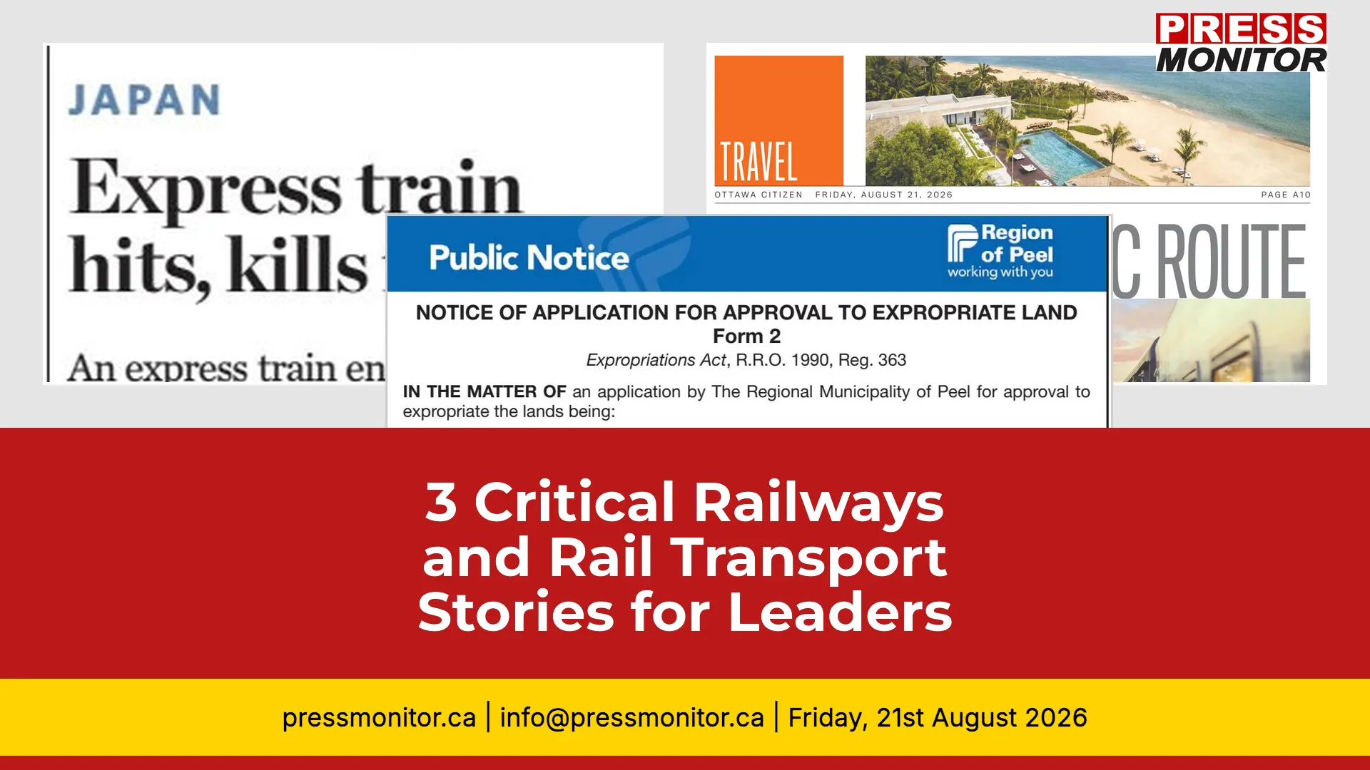 3 Critical Railways and Rail Transport Stories for Industry Leaders