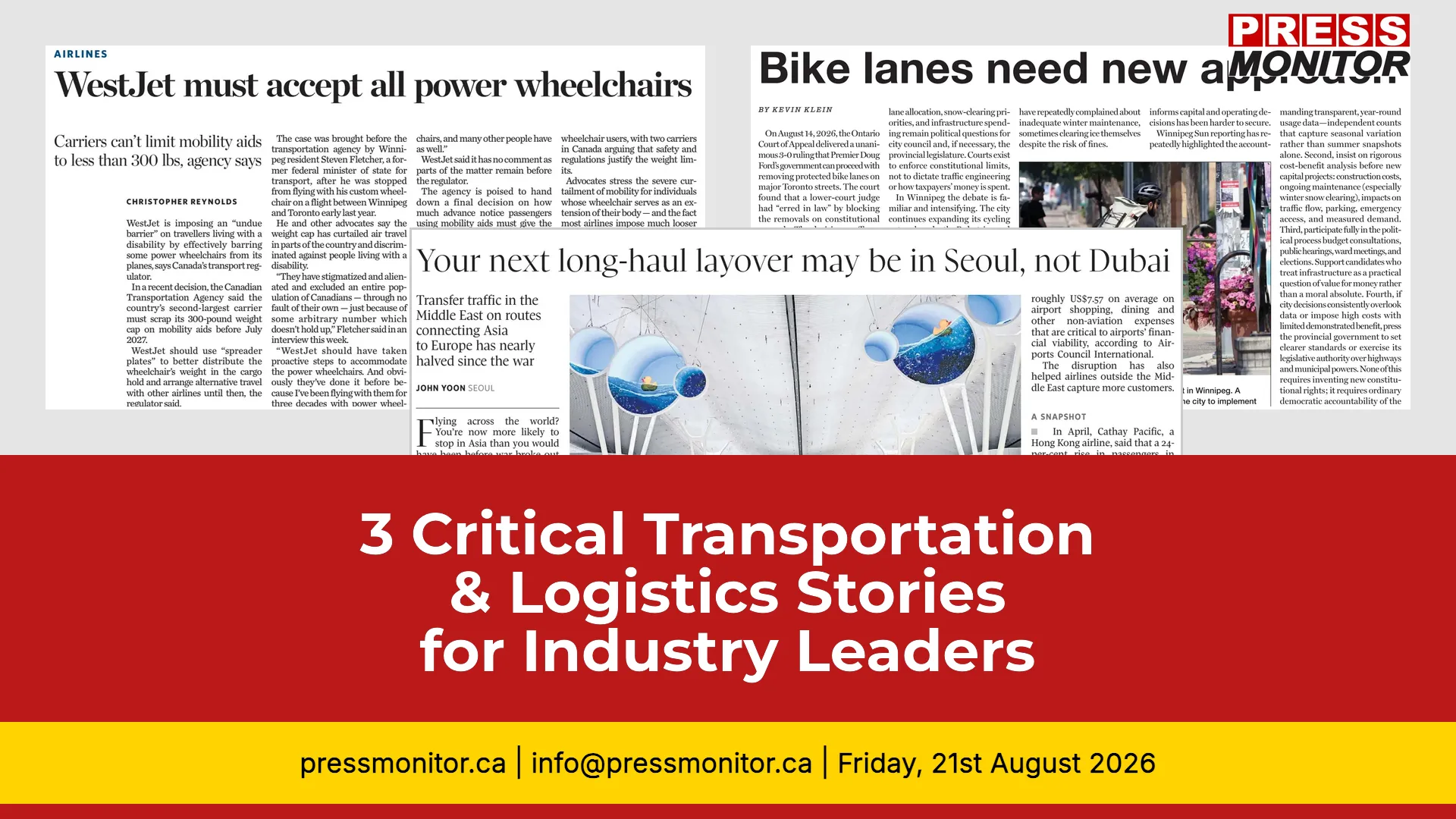 3 Critical Transportation & Logistics Stories for Industry Leaders