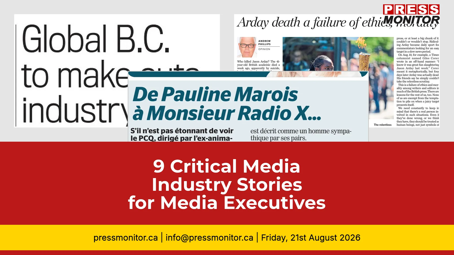 9 Critical Media Industry Stories for Media Executives