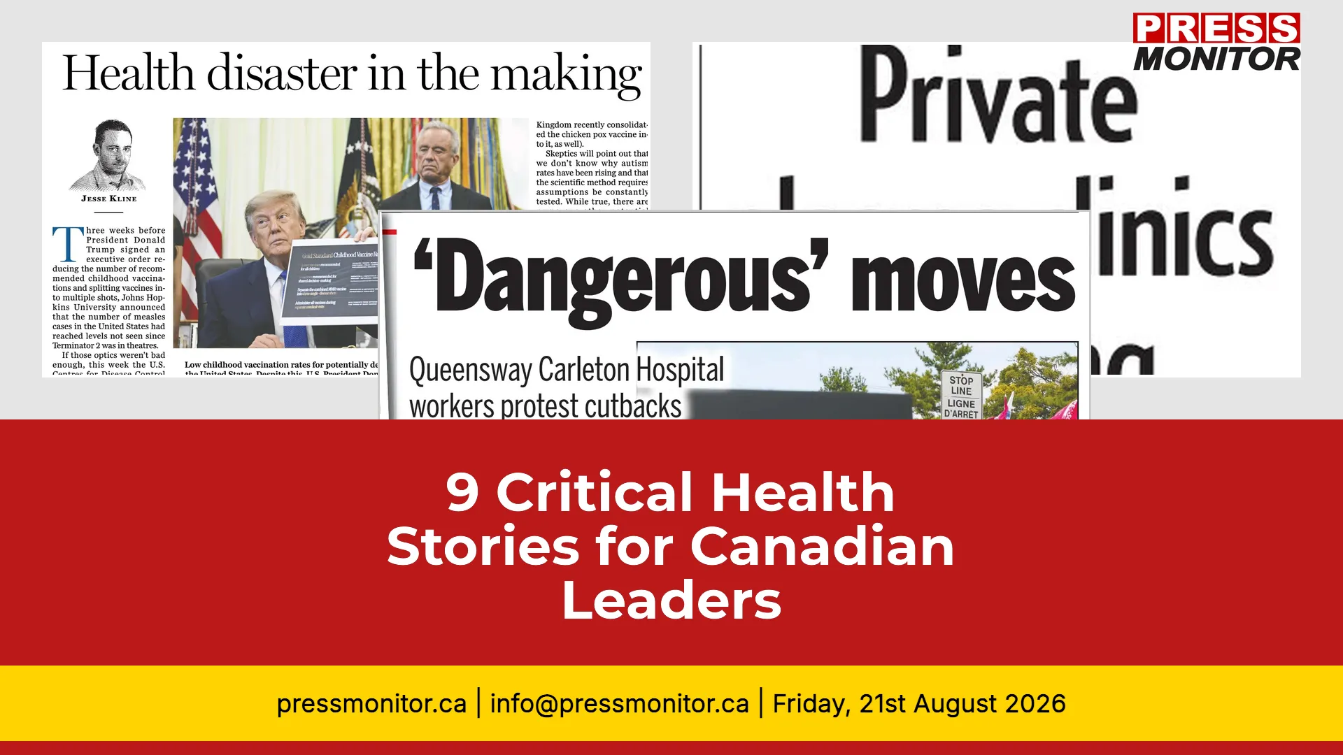 9 Critical Health Stories for Canadian Leaders