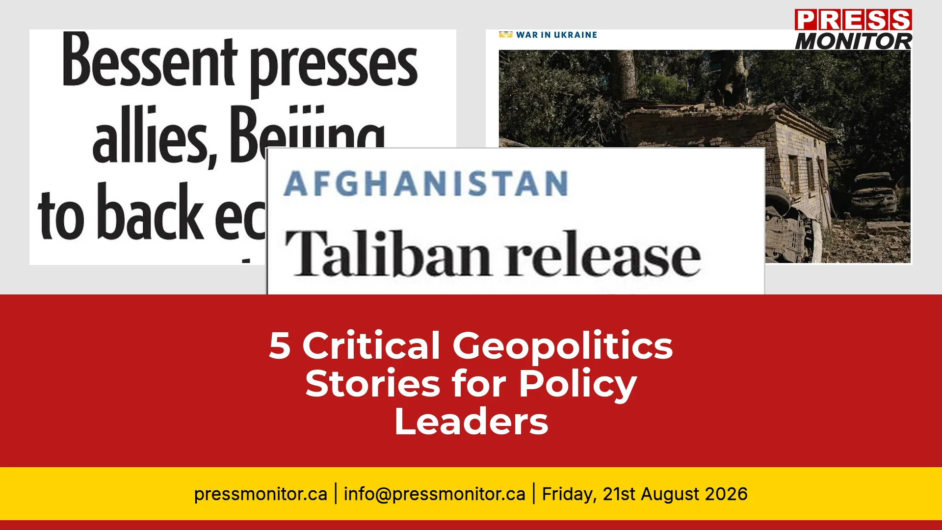 5 Critical Geopolitics Stories for Policy Leaders