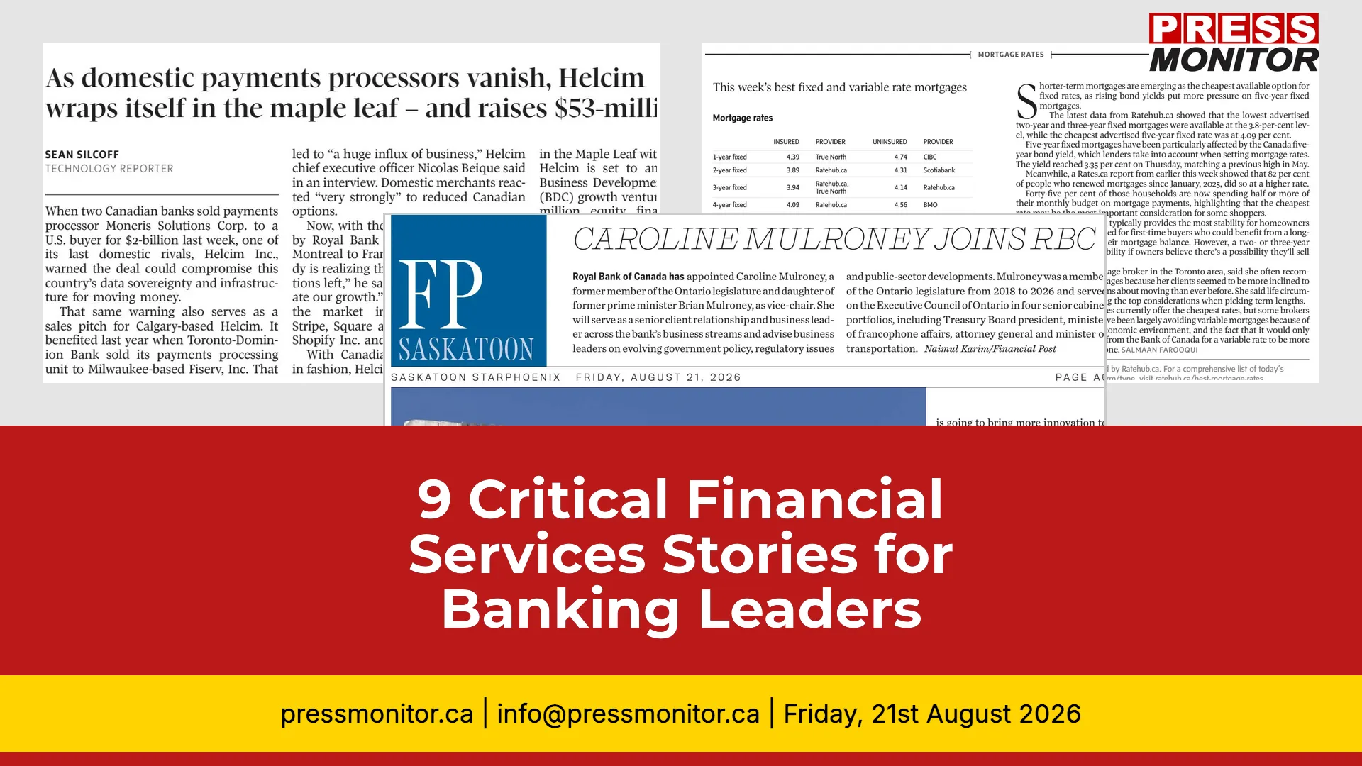 9 Critical Financial Services Stories for Banking Leaders