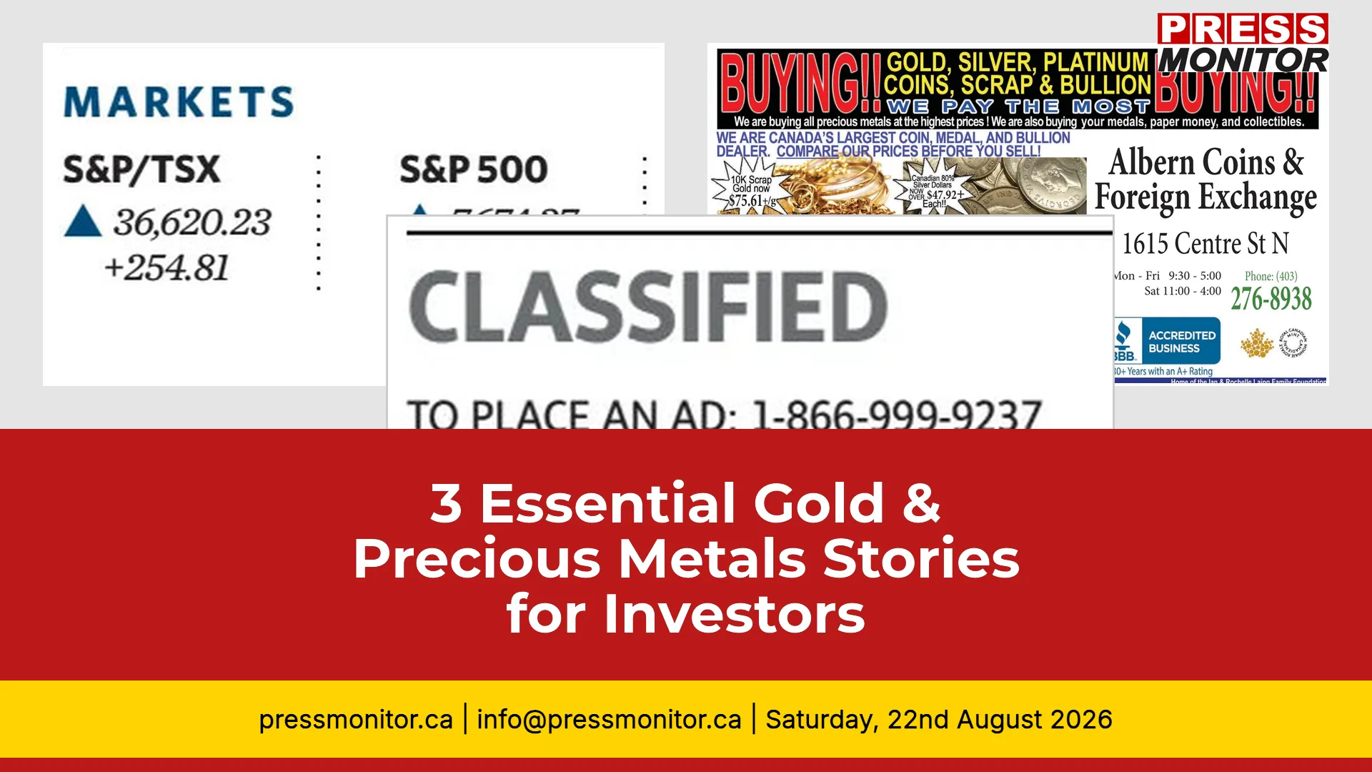3 Essential Gold & Precious Metals Stories for Investors