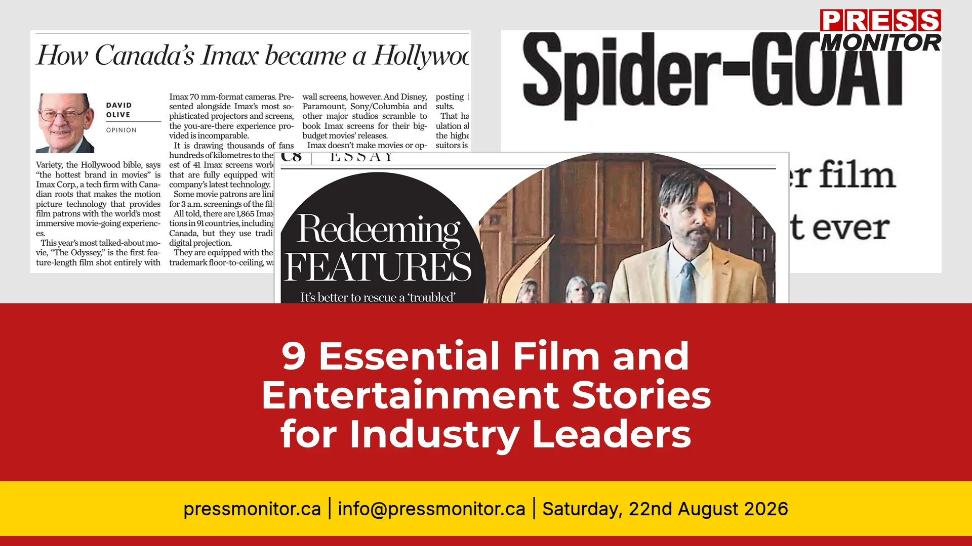 9 Essential Film and Entertainment Stories for Industry Leaders