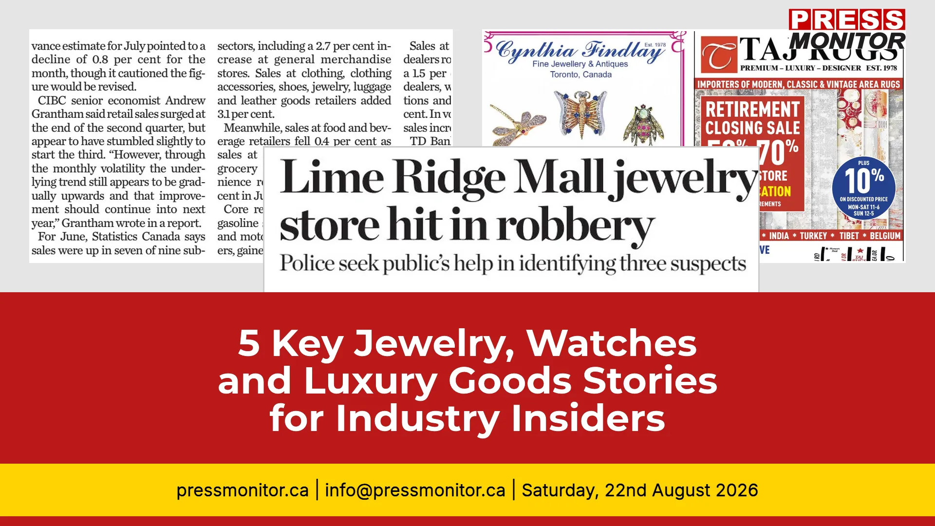 5 Key Jewelry, Watches & Luxury Goods Stories for Industry Insiders