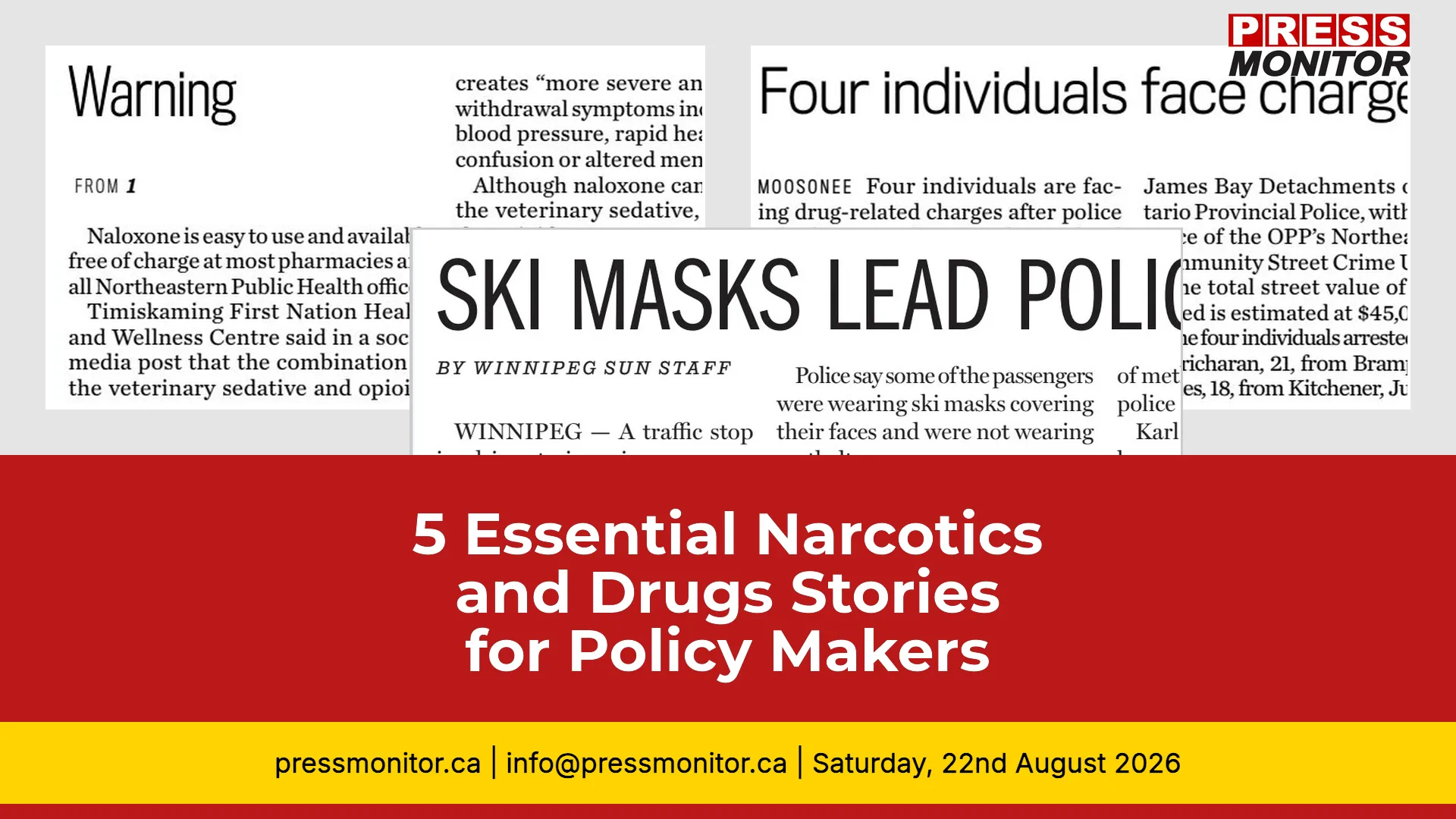 5 Essential Narcotics and Drugs Stories for Policy Makers