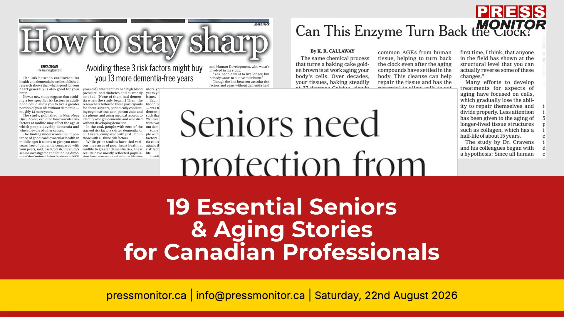 19 Essential Seniors & Aging Stories for Canadian Professionals