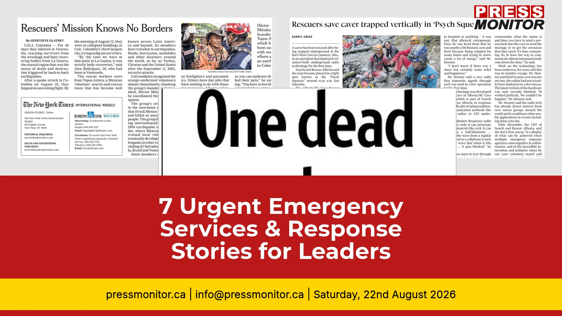 7 Urgent Emergency Services & Response Stories for Public Safety Leaders