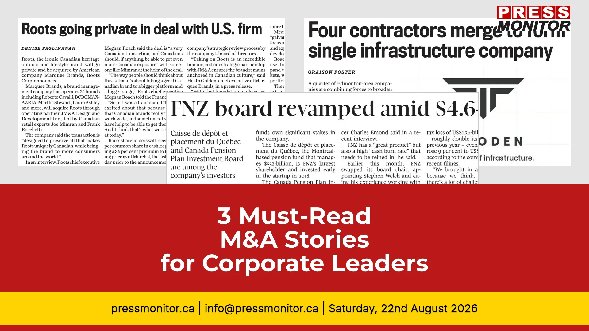 3 Must-Read M&A Stories for Corporate Leaders