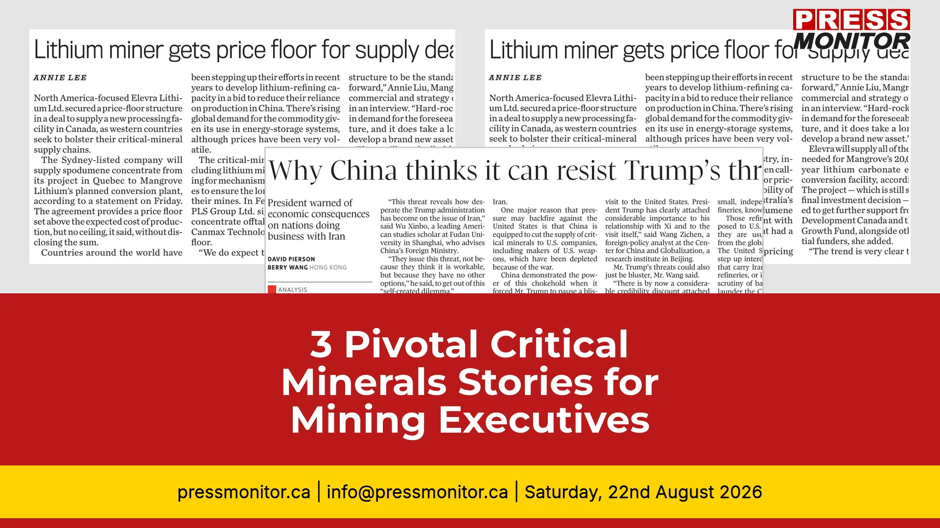 3 Pivotal Critical Minerals Stories for Mining Executives