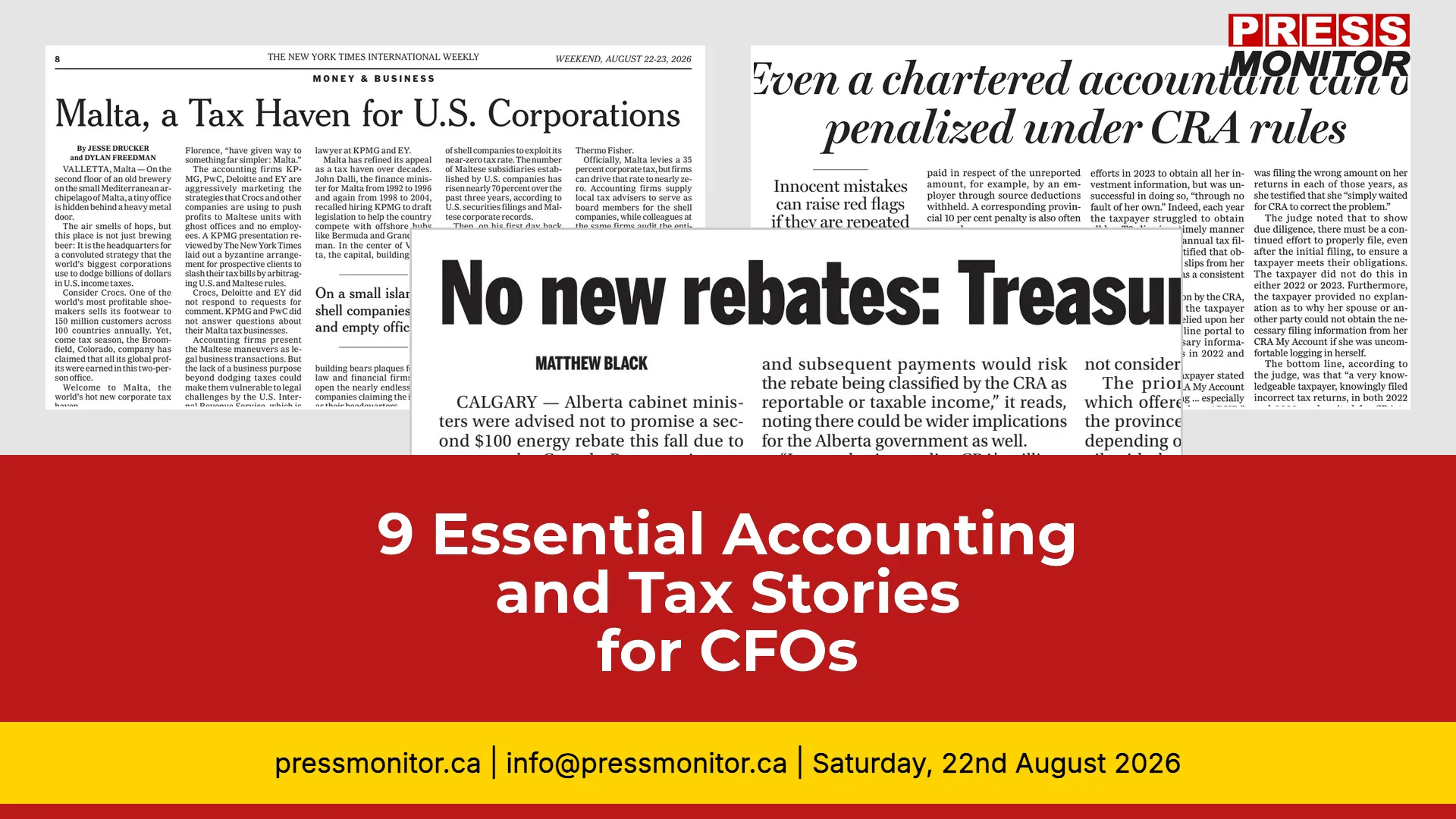 9 Essential Accounting and Tax Stories for CFOs