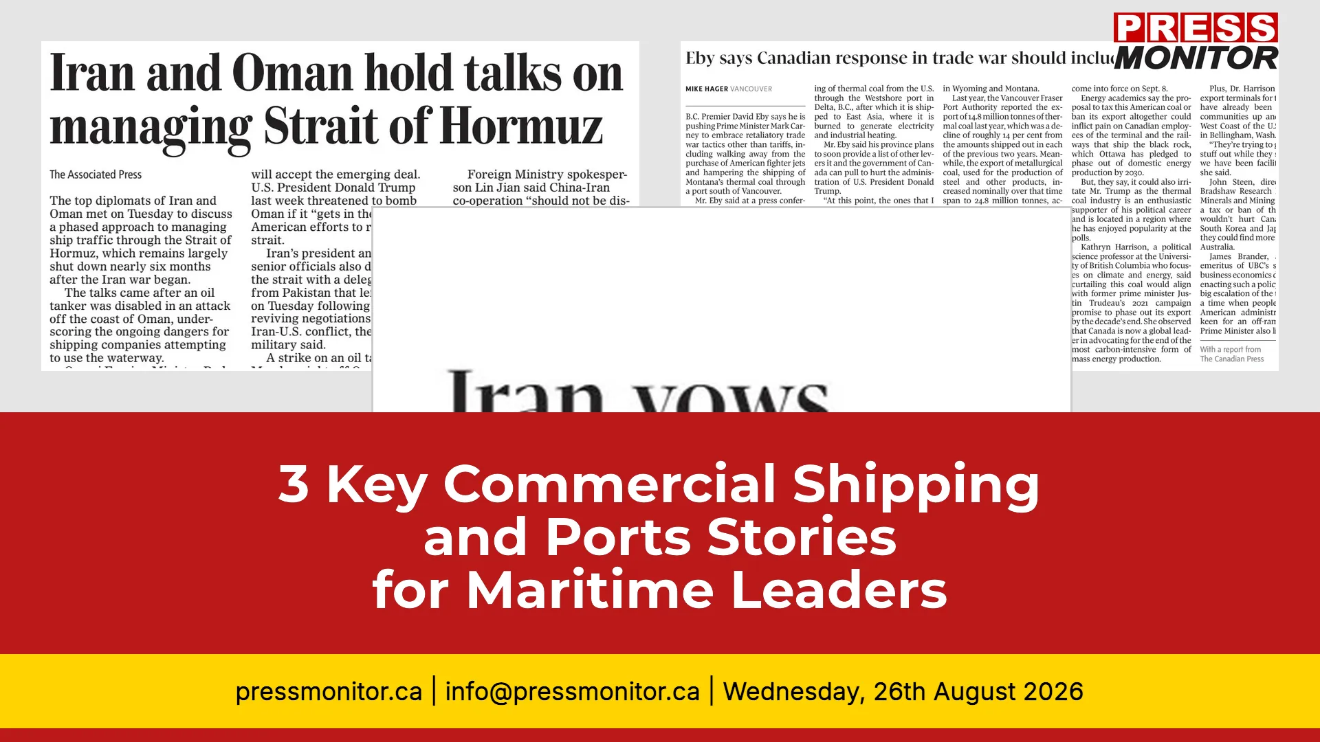 3 Key Commercial Shipping and Ports Stories for Maritime Leaders