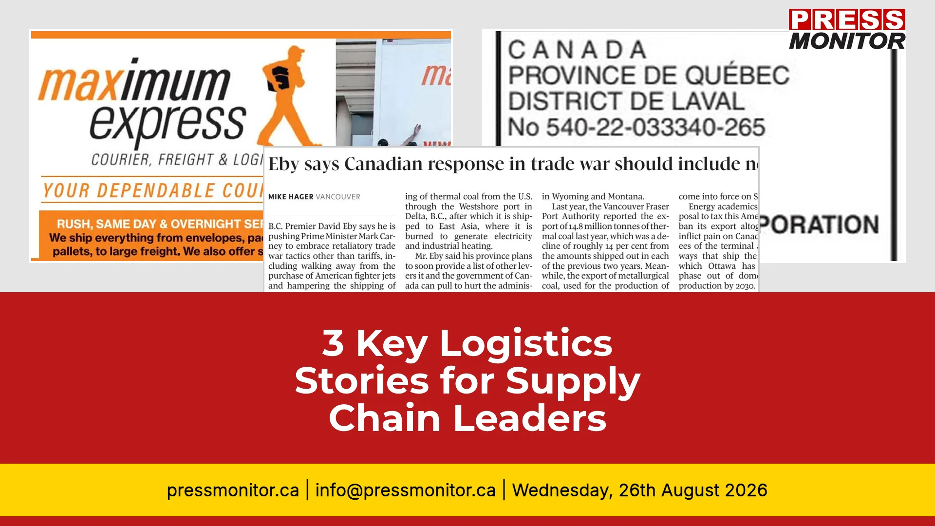 3 Key Logistics Stories for Supply Chain Leaders
