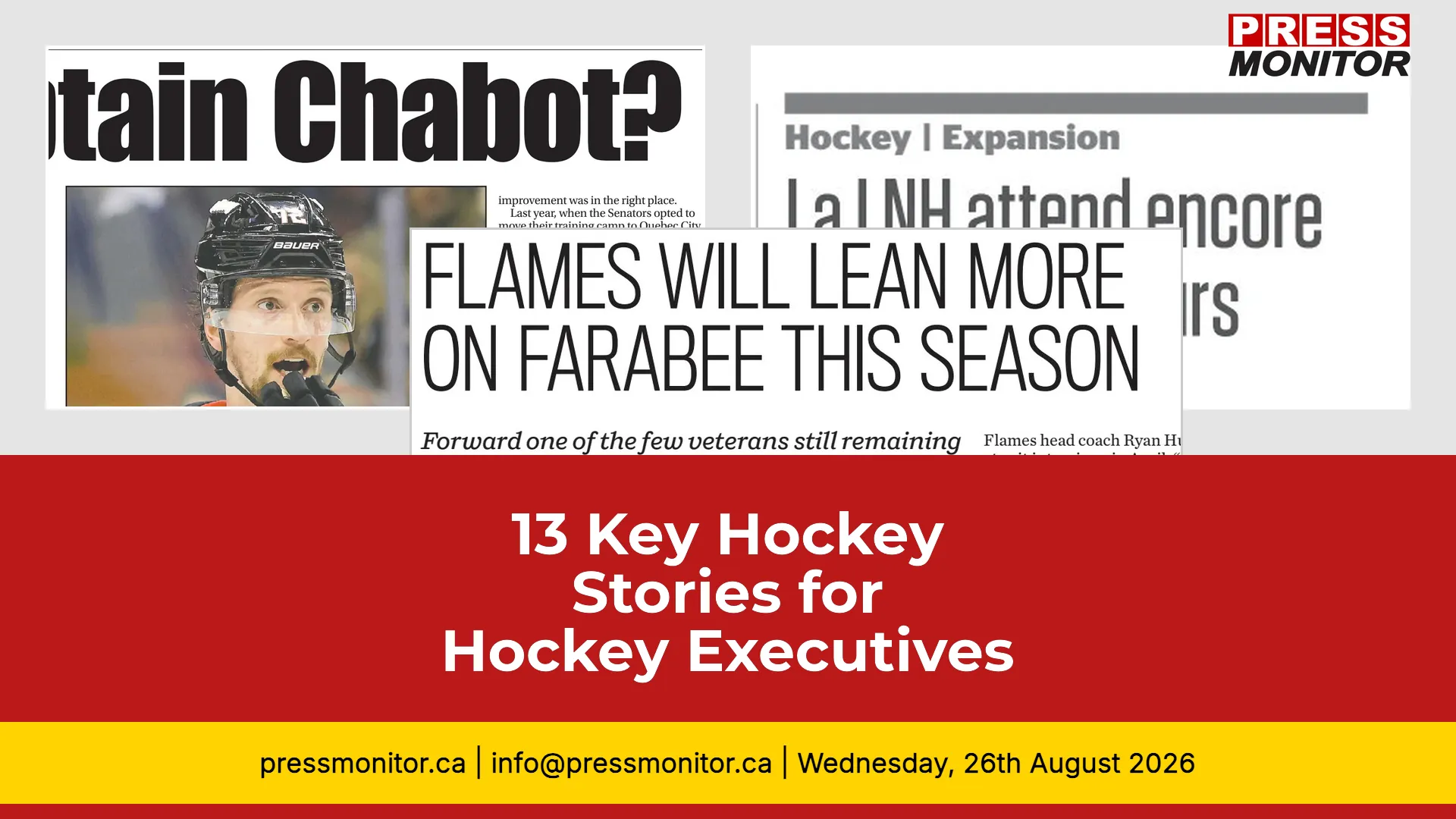 13 Key Hockey Stories for Hockey Executives