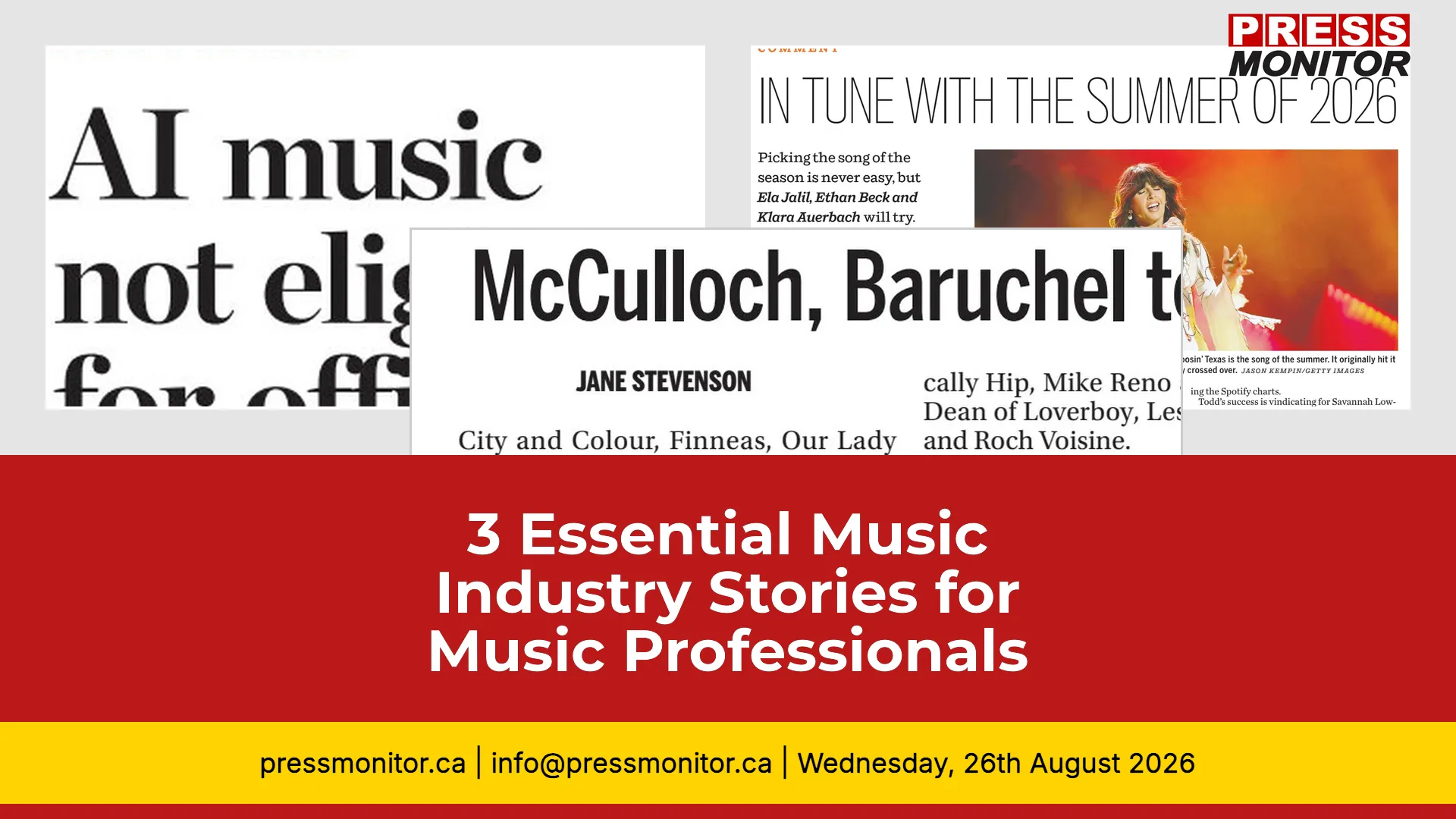 3 Essential Music Industry Stories for Music Professionals