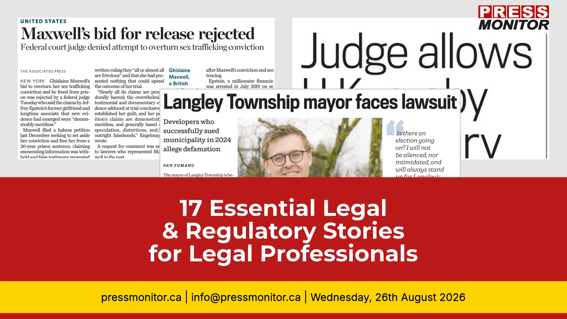 17 Essential Legal & Regulatory Stories for Legal Professionals