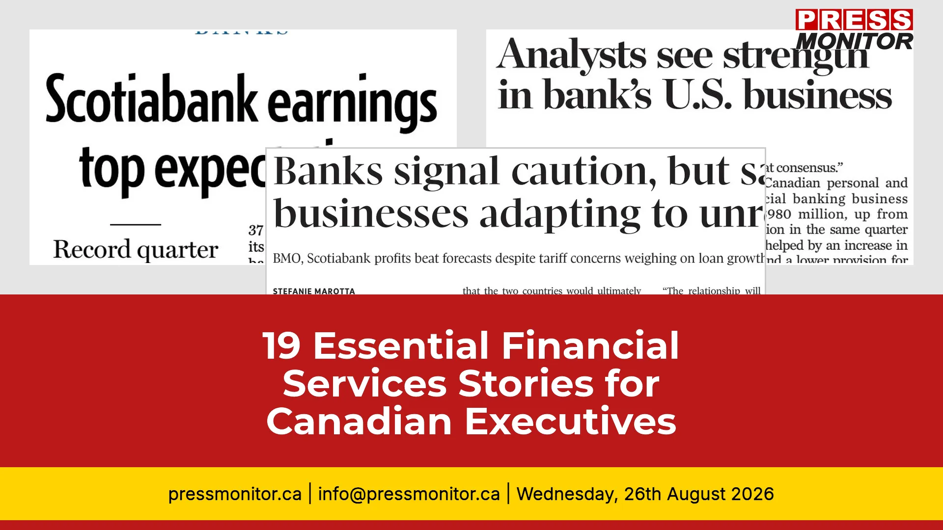 19 Essential Financial Services Stories for Canadian Executives