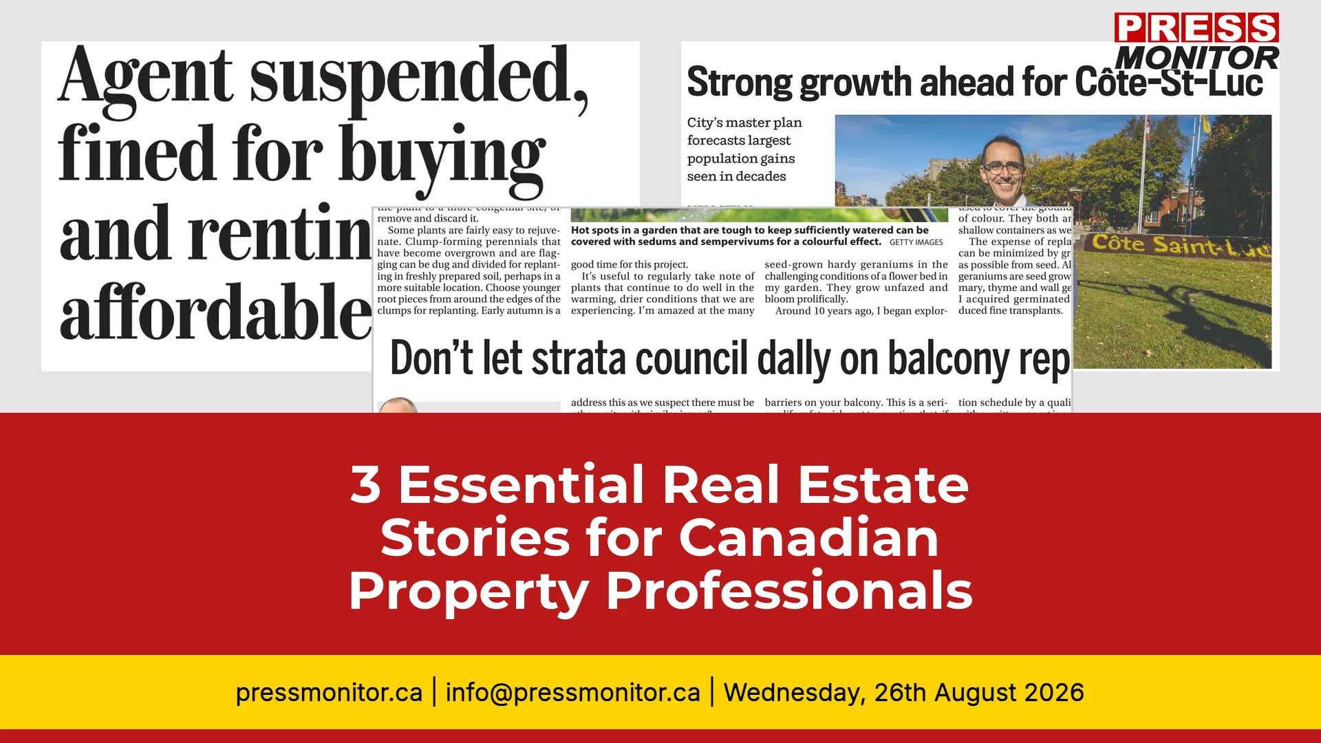 3 Essential Real Estate Stories for Canadian Property Professionals