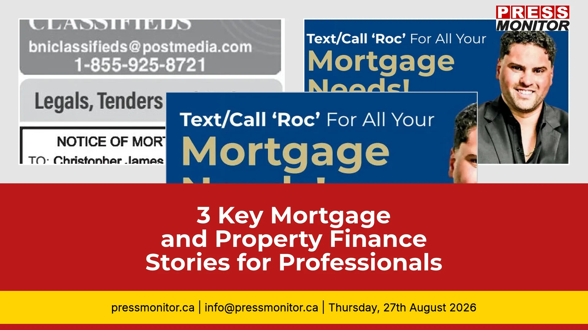 3 Key Mortgage and Property Finance Stories for Canadian Professionals