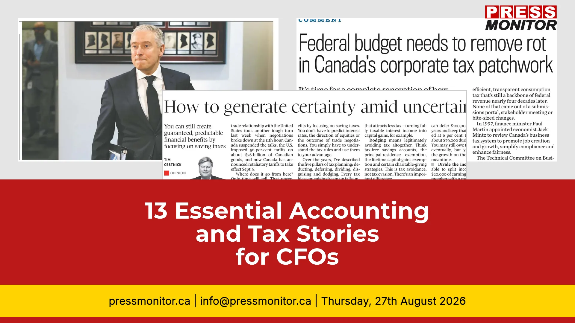 13 Essential Accounting and Tax Stories for CFOs