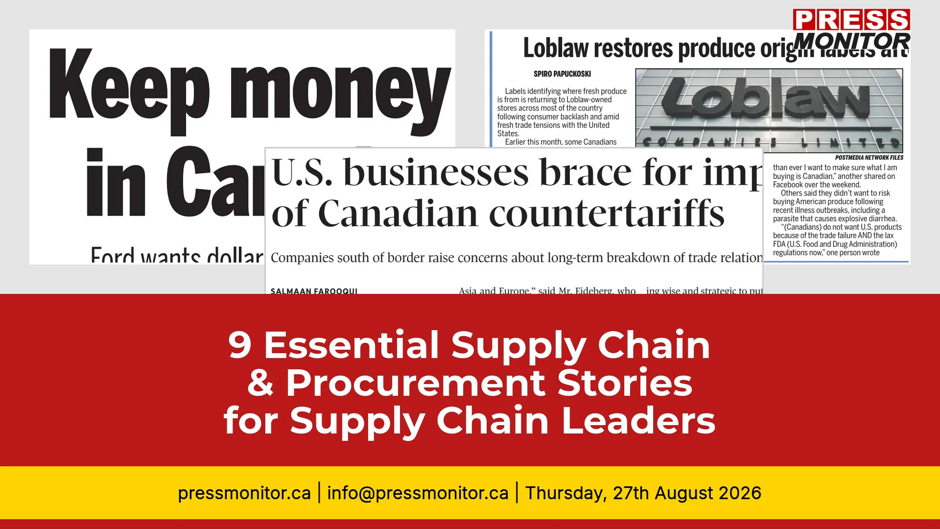 9 Essential Supply Chain & Procurement Stories for Supply Chain Leaders