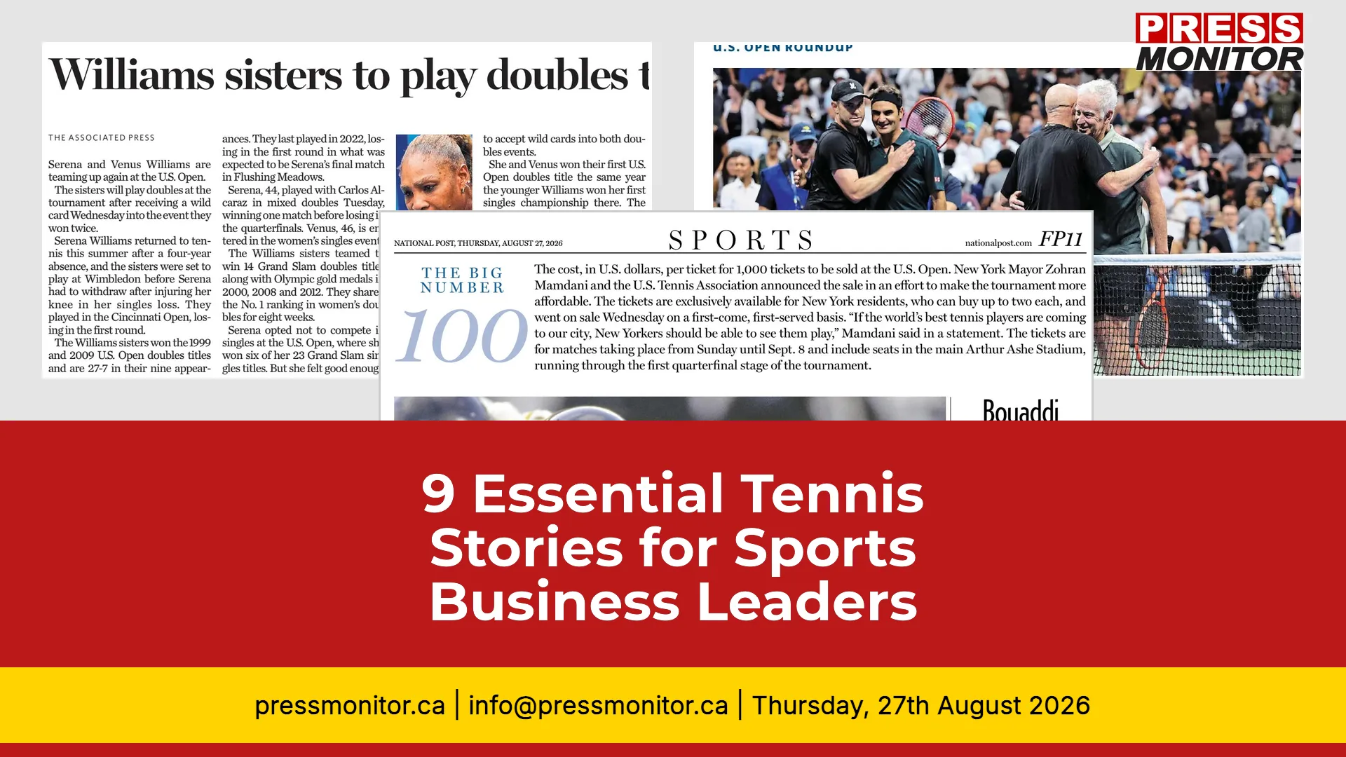 9 Essential Tennis Stories for Sports Business Leaders
