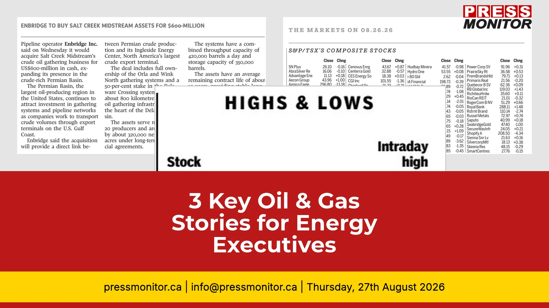 3 Key Oil & Gas Stories for Energy Executives