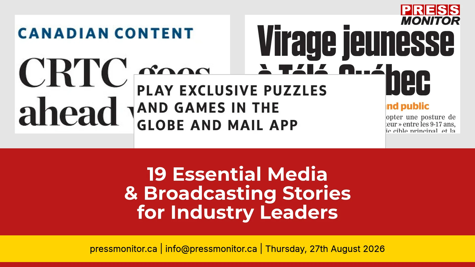 19 Essential Media & Broadcasting Stories for Industry Leaders
