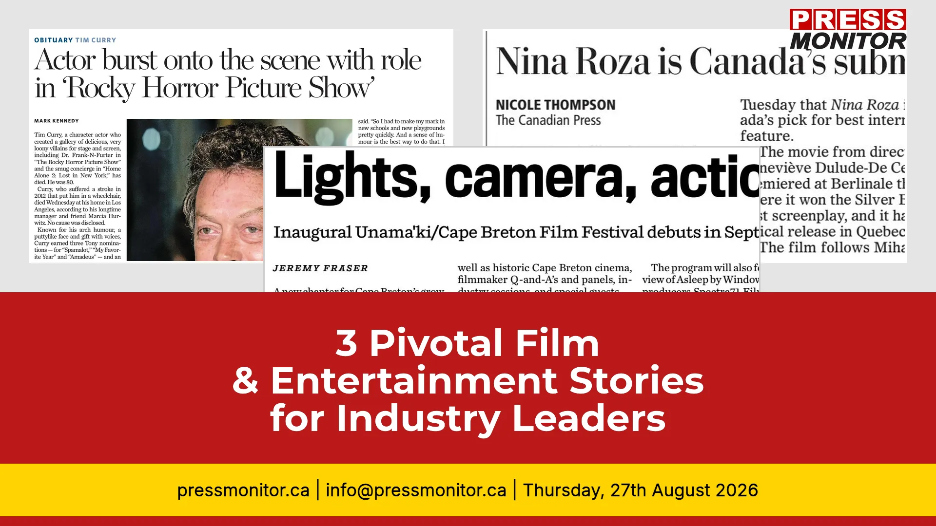 3 Pivotal Film & Entertainment Stories for Industry Leaders