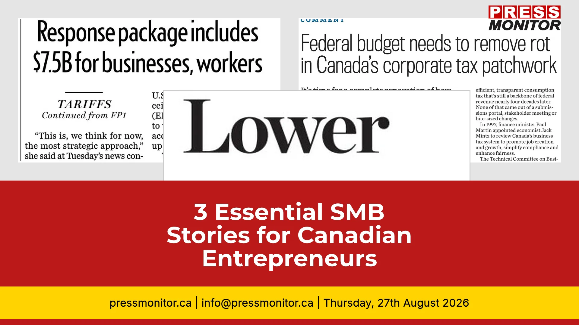 3 Essential SMB Stories for Canadian Entrepreneurs