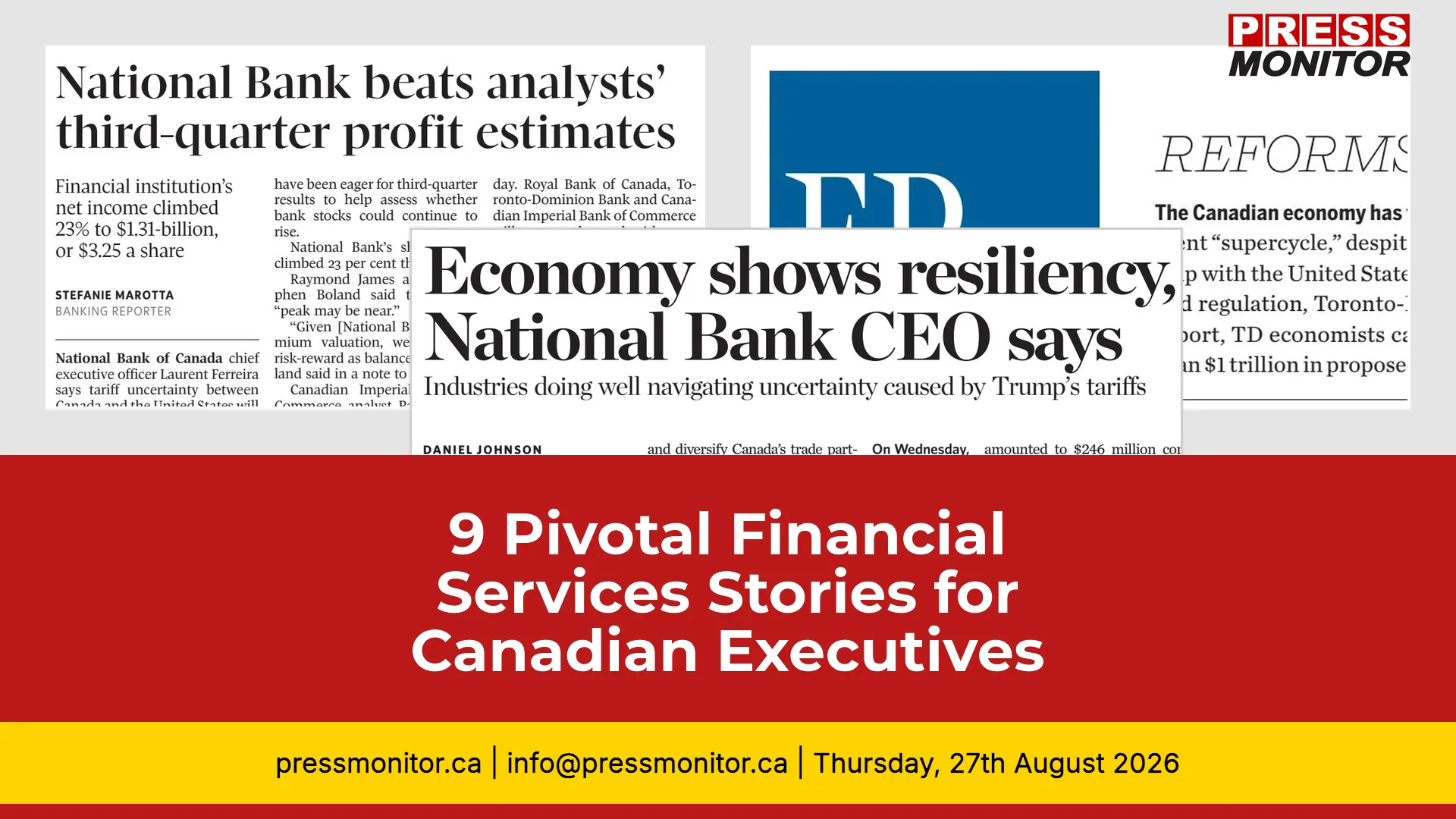 9 Pivotal Financial Services Stories for Canadian Executives