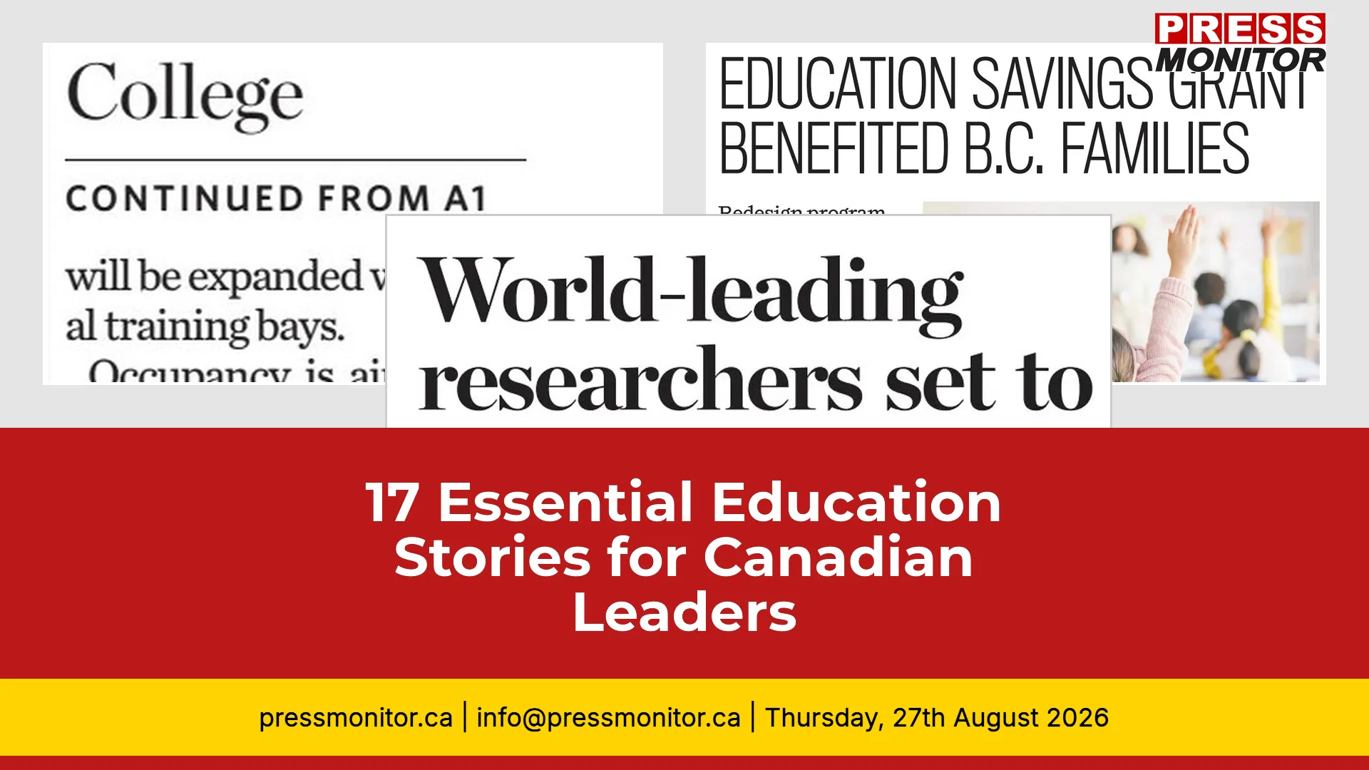 17 Essential Education Stories for Canadian Leaders