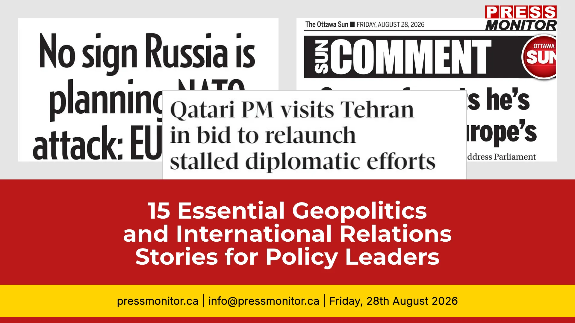 15 Essential Geopolitics and International Relations Stories for Policy Leaders