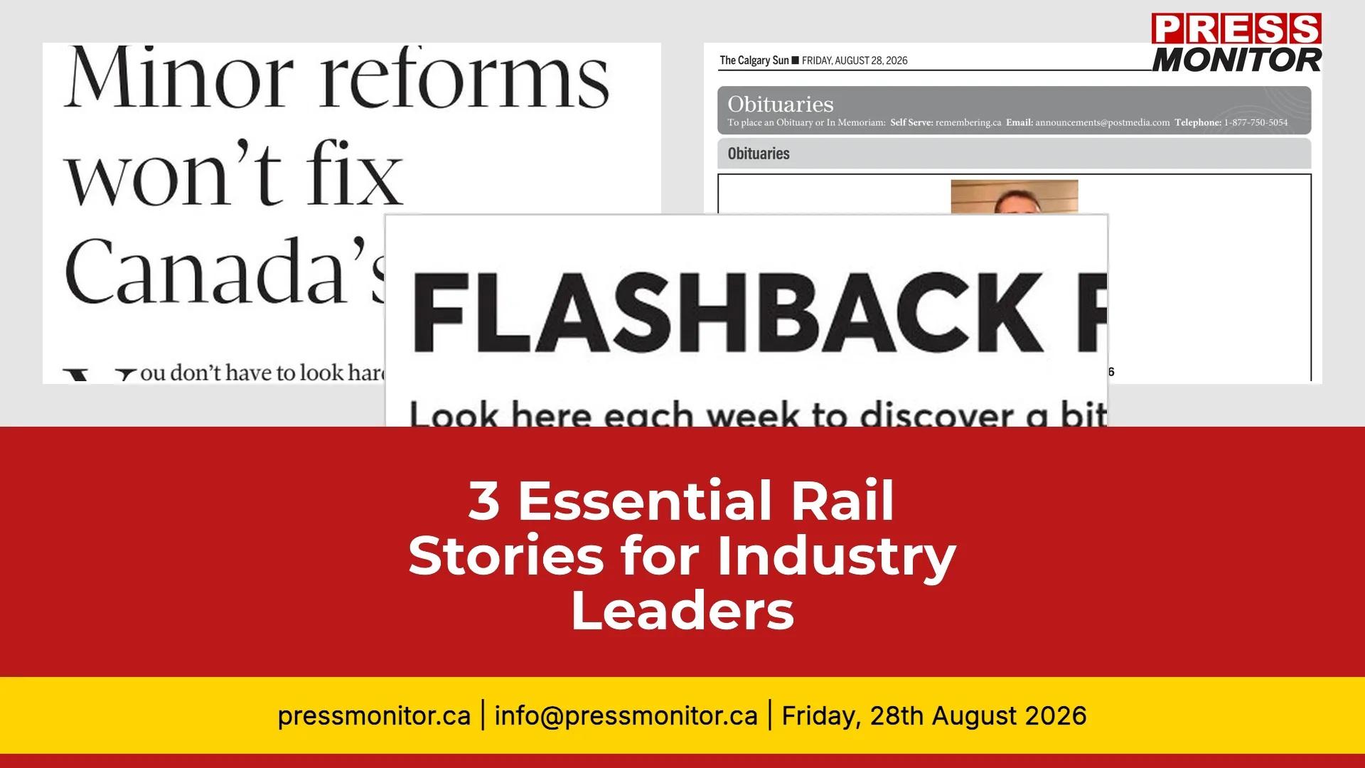 3 Essential Rail Stories for Industry Leaders