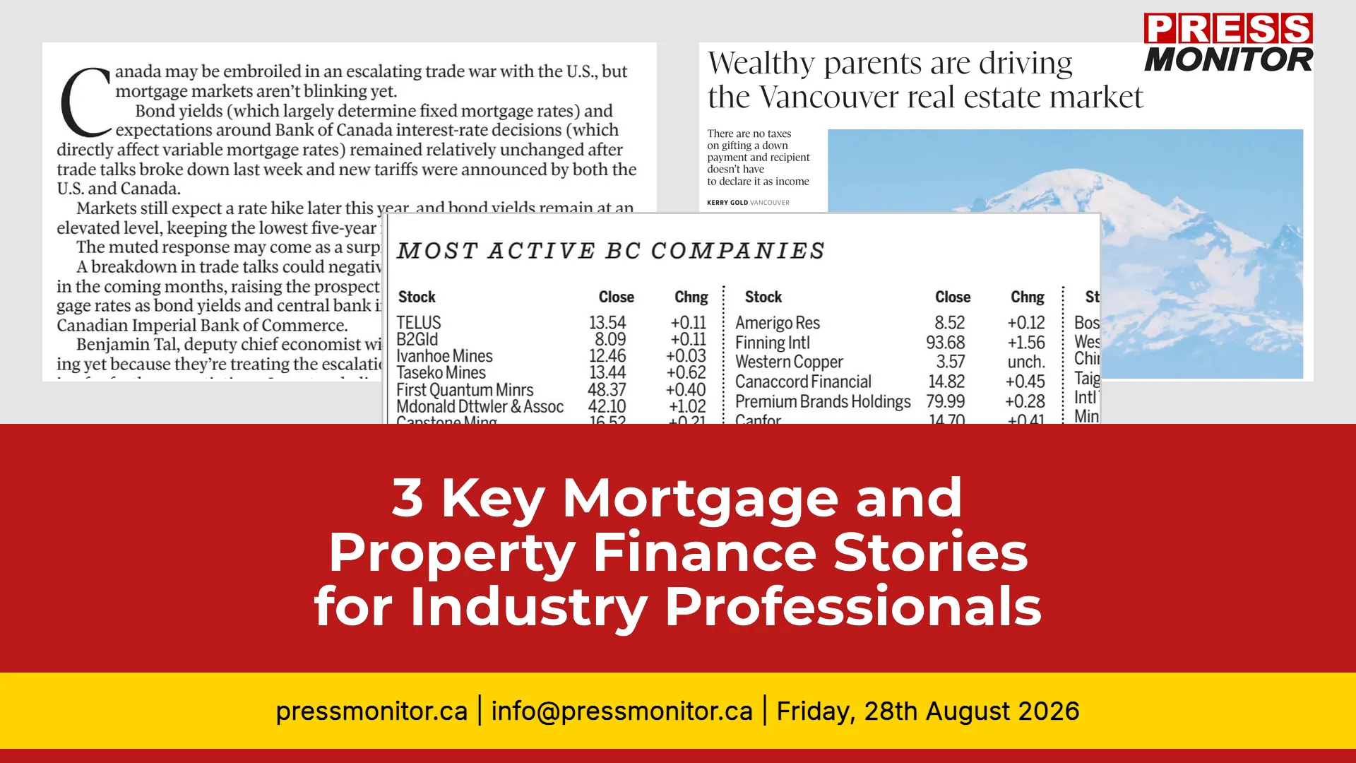 3 Key Mortgage and Property Finance Stories for Industry Professionals