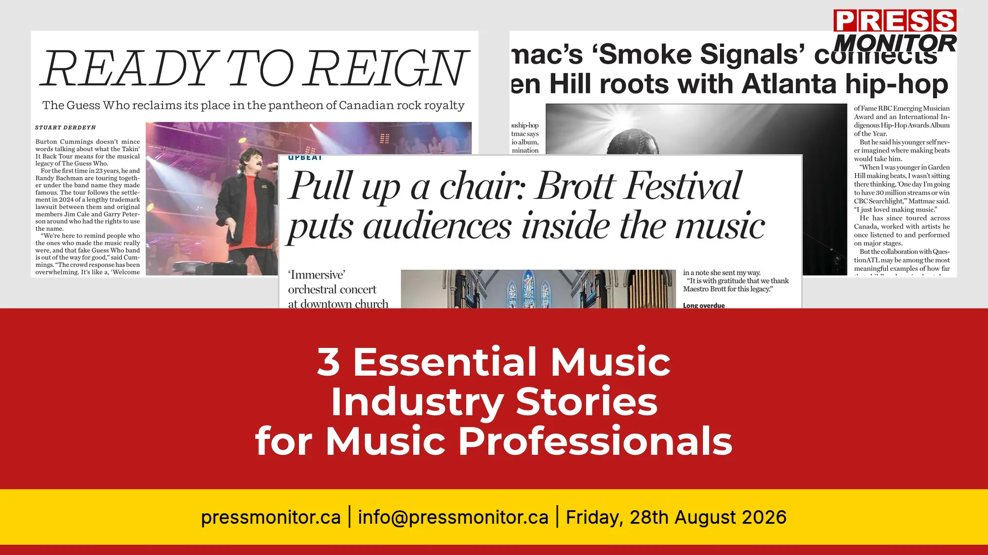 3 Essential Music Industry Stories for Music Professionals