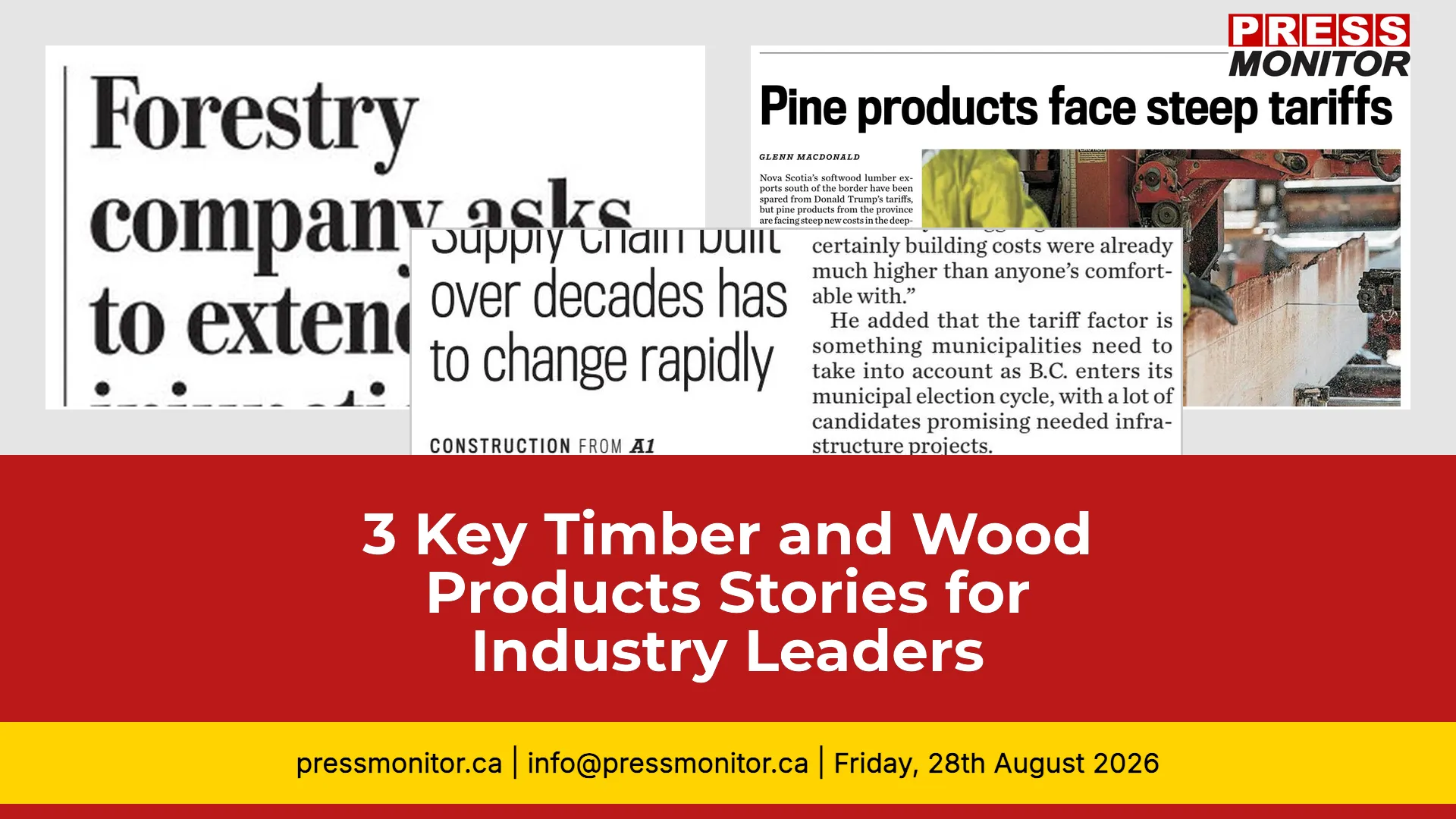 3 Key Timber and Wood Products Stories for Industry Leaders
