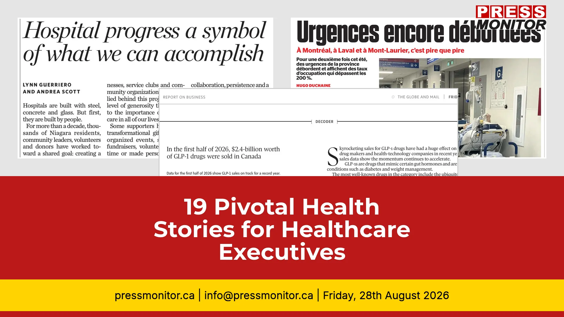 19 Pivotal Health Stories for Healthcare Executives