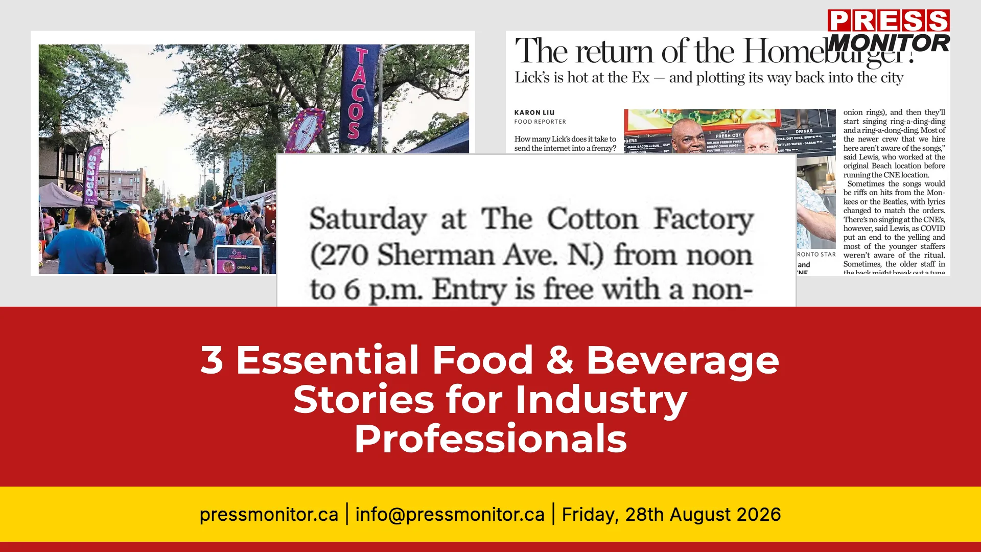 3 Essential Food & Beverage Stories for Industry Professionals