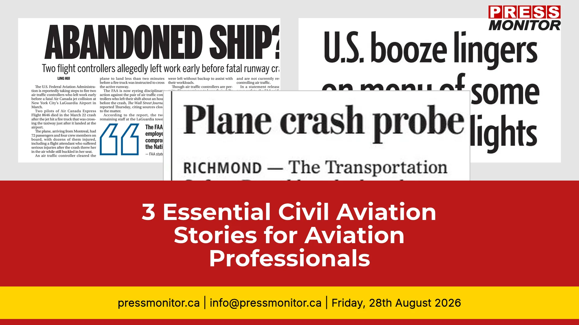 3 Essential Civil Aviation Stories for Aviation Professionals
