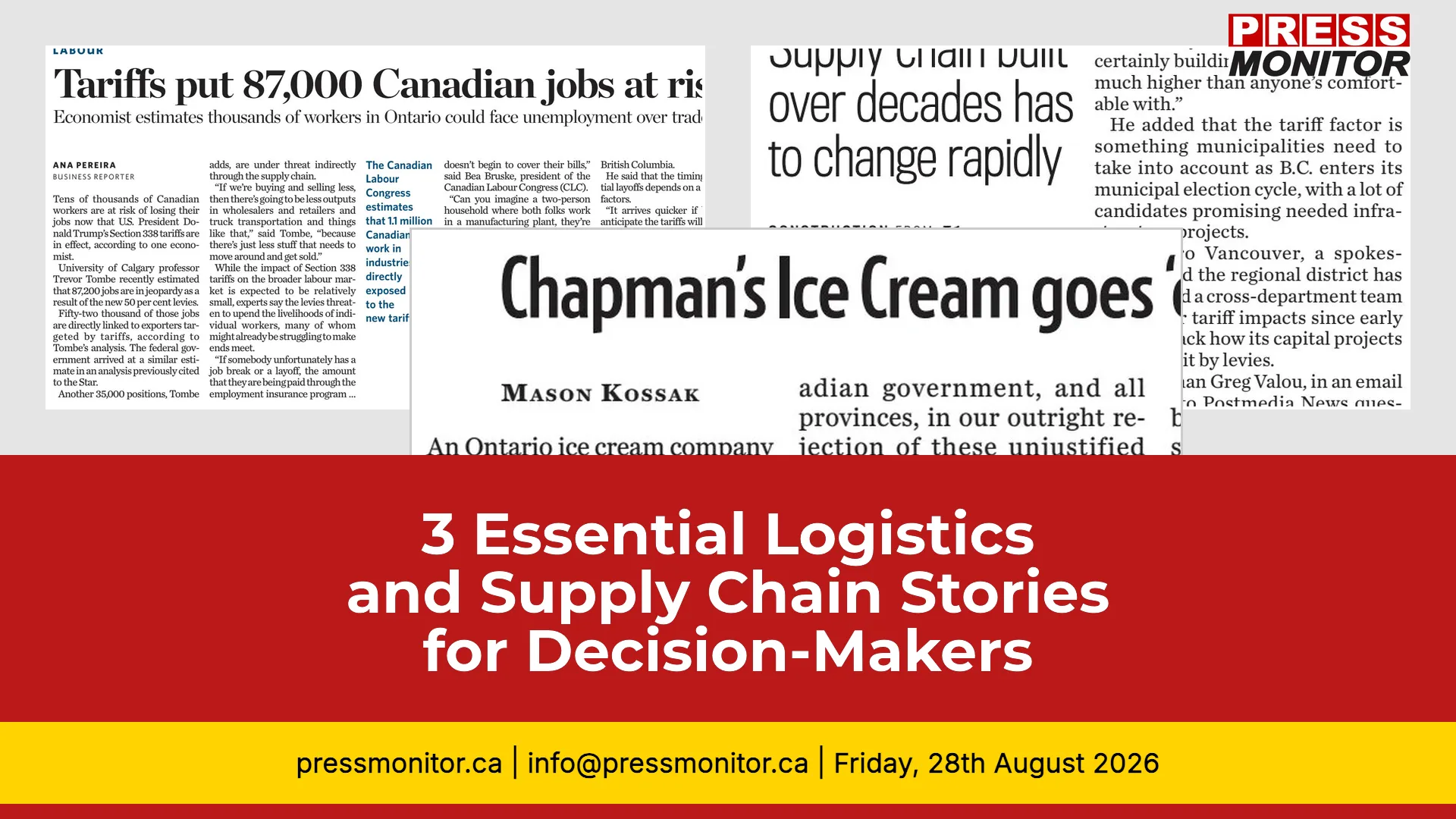 3 Essential Logistics & Supply Chain Stories for Decision-Makers