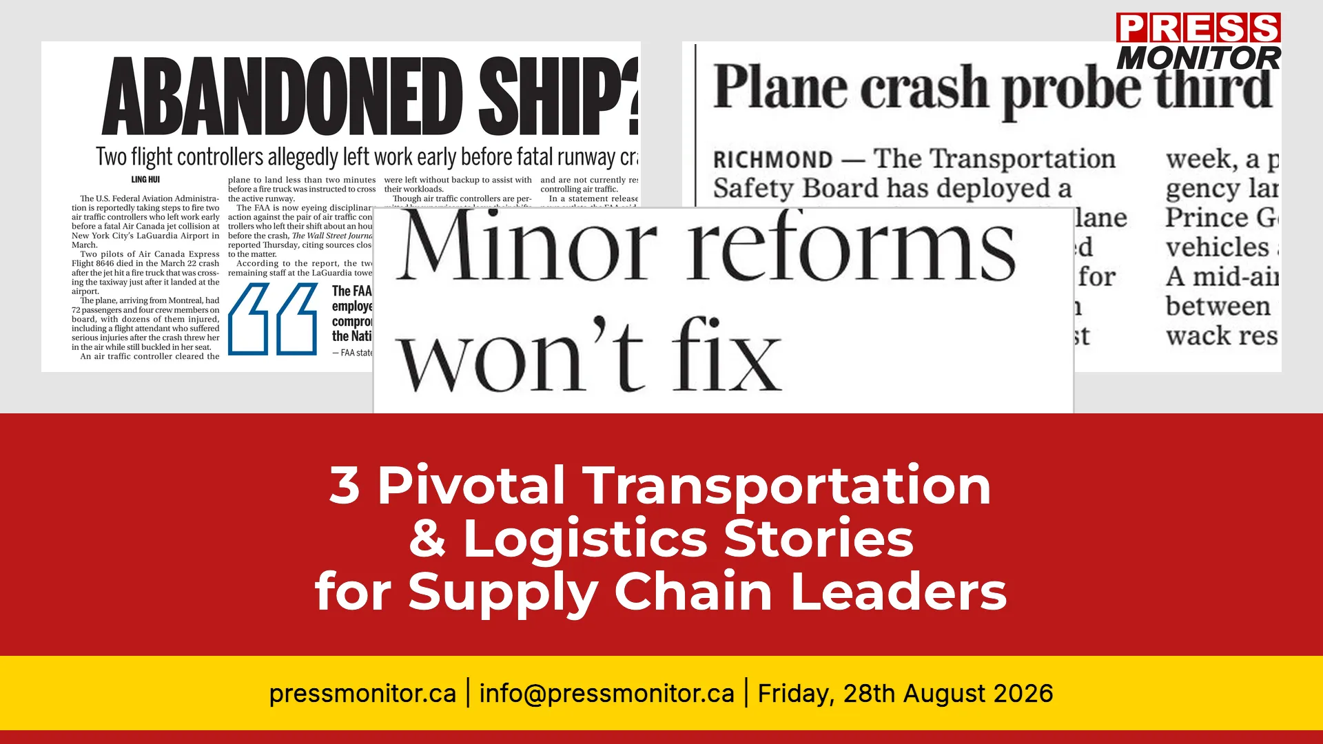 3 Pivotal Transportation & Logistics Stories for Supply Chain Leaders
