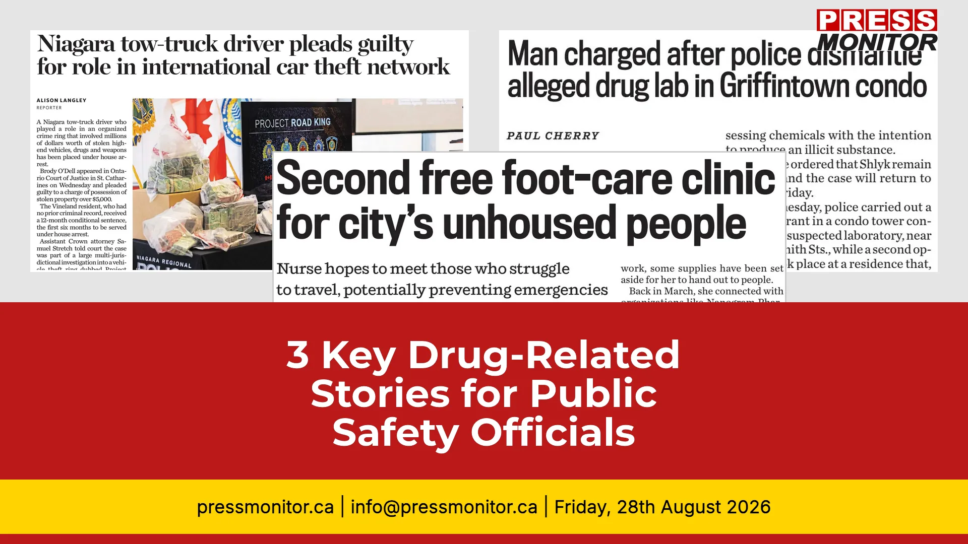 3 Key Drug-Related Stories for Public Safety Officials