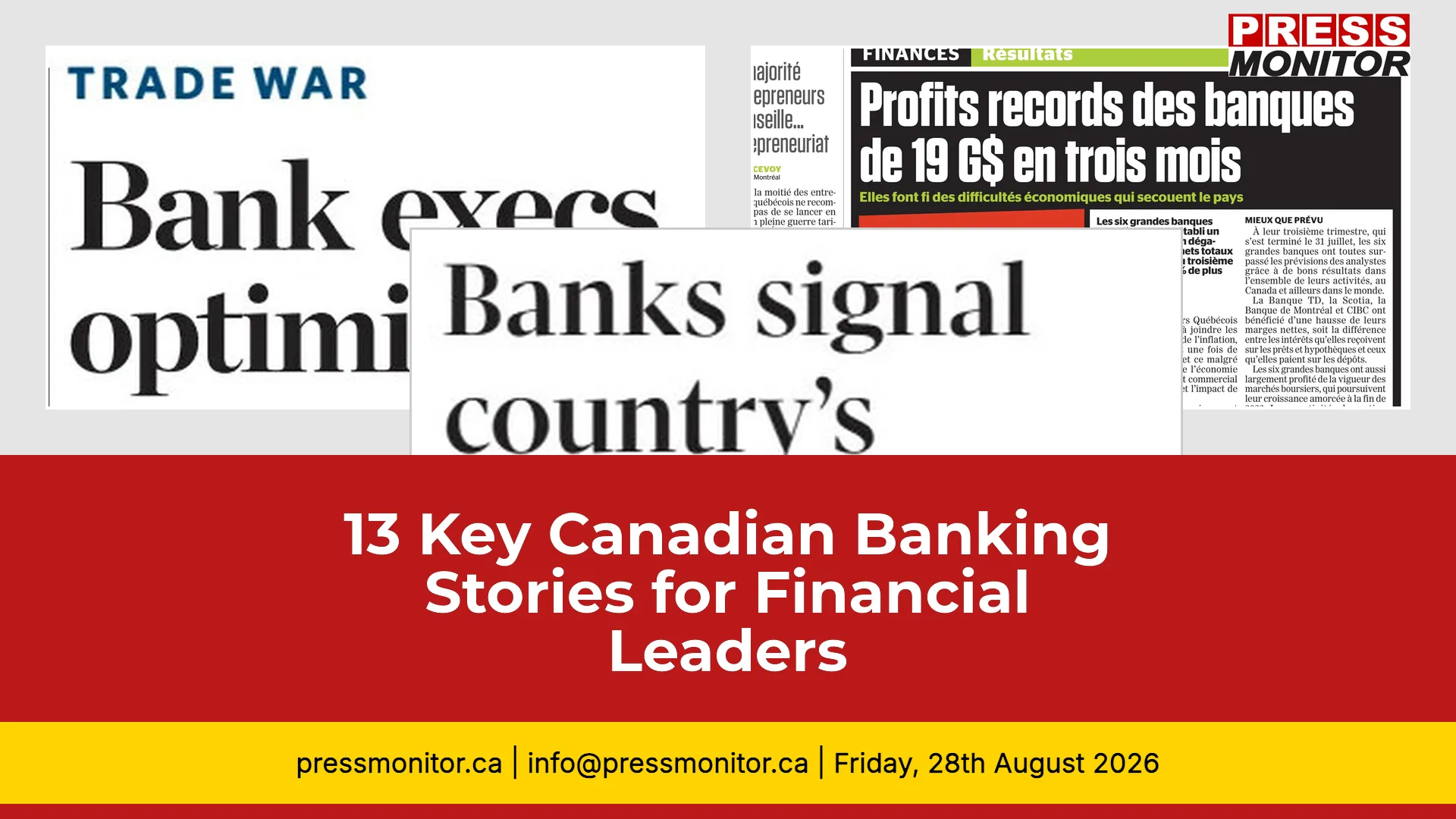 13 Key Canadian Banking Stories for Financial Leaders