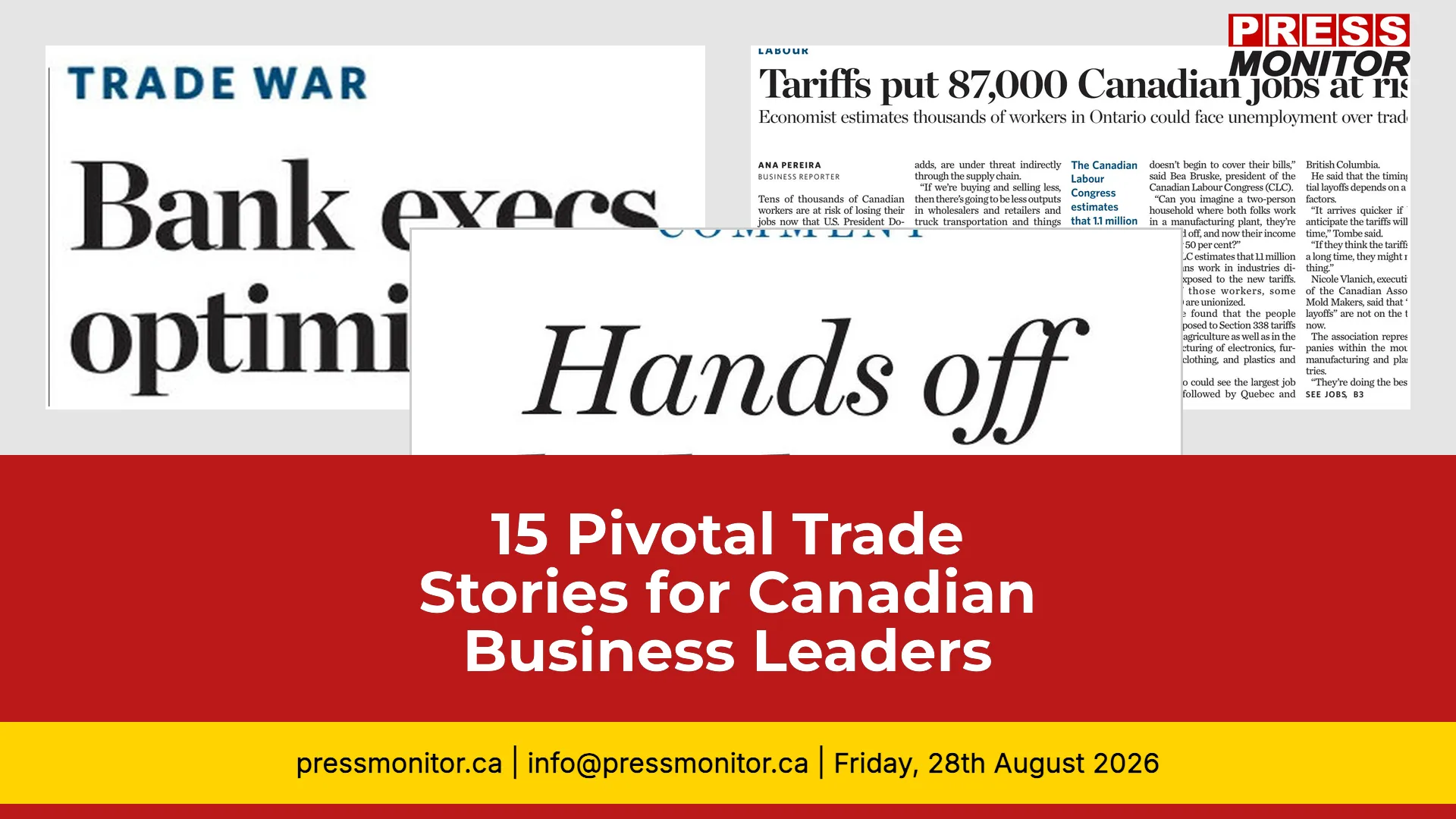 15 Pivotal Trade Stories for Canadian Business Leaders
