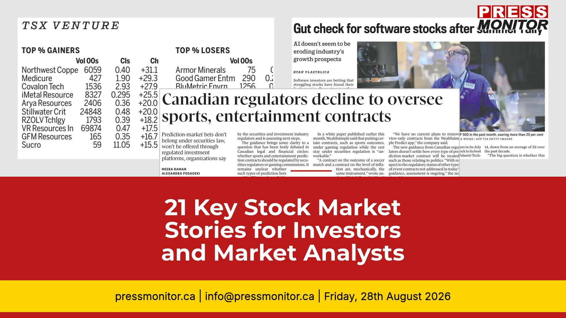 21 Key Stock Market Stories for Investors and Market Analysts