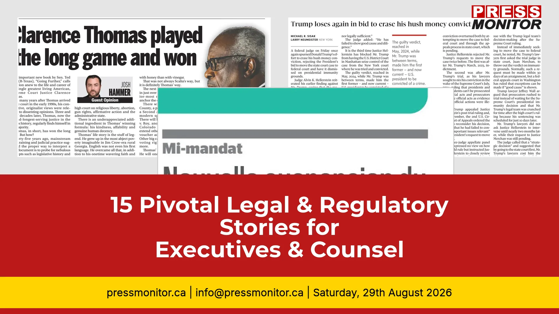 15 Pivotal Legal & Regulatory Stories for Executives